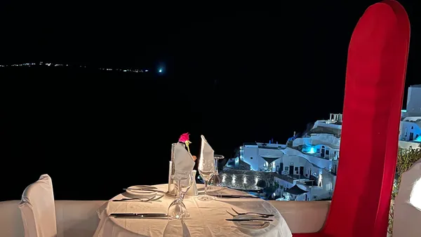 Ambrosia restaurant Oia Santorini
