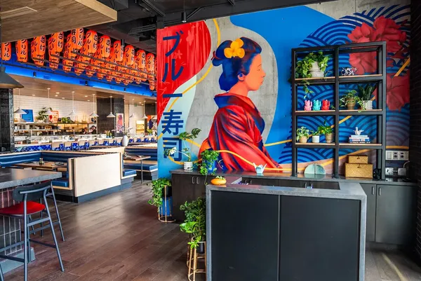 Blue Sushi Sake Grill Tempe modern sushi bar interior