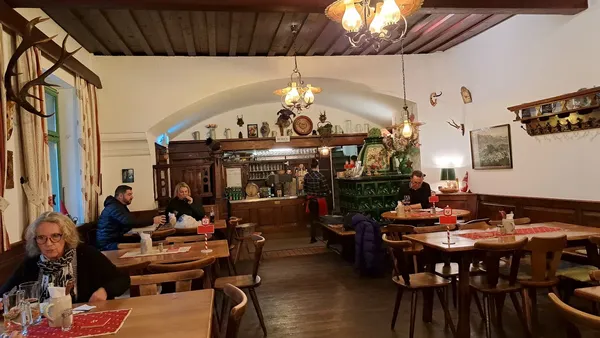 Wilder Mann Salzburg traditional Austrian alpine restaurant