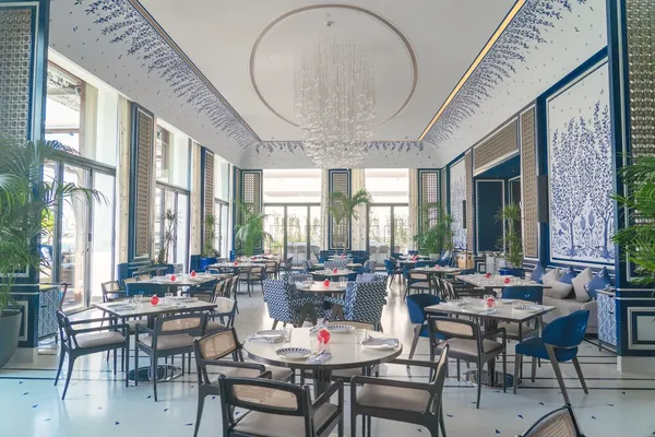 Em Sherif Café Lusail — Lusail Lebanese (Beirut import) dining room