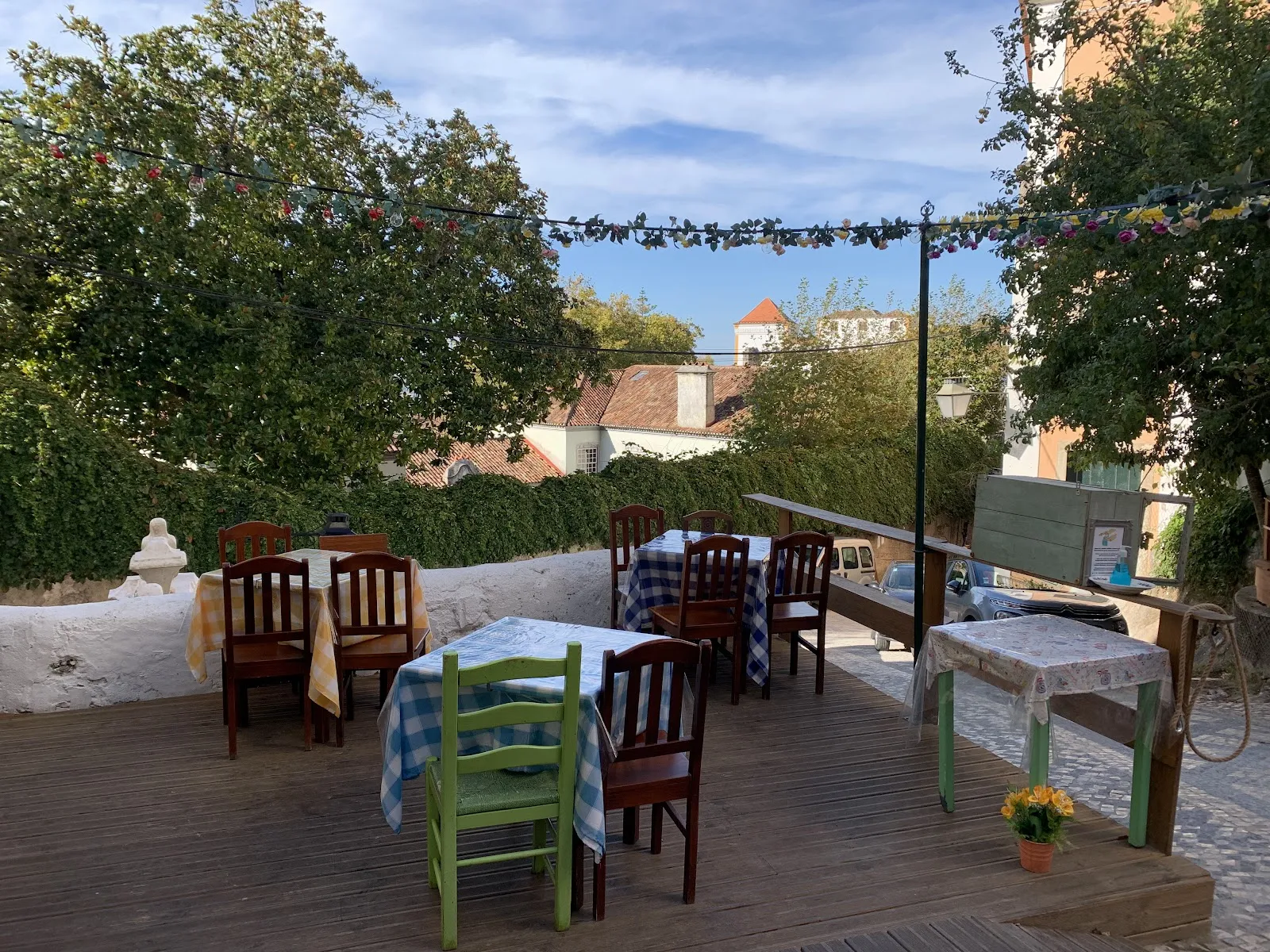 Petiscos and the terrace at Tascantiga, Sintra